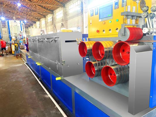 Máquina para fabricar correas de plástico PET con motor GUGAO Línea de producción de extrusión de correas PET de 9-32 mm