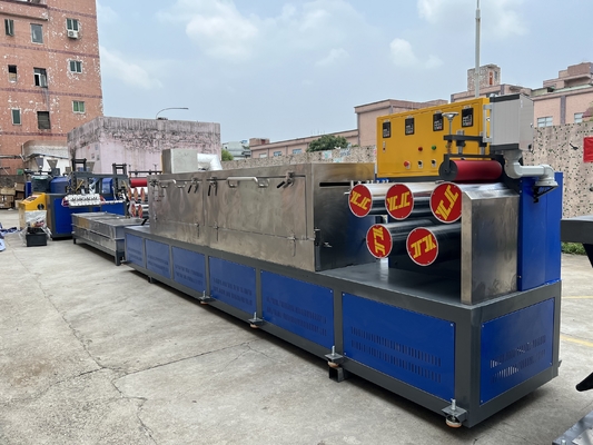 Línea de la protuberancia de la correa del ANIMAL DOMÉSTICO del alto rendimiento con anchura del control 9-32m m del PLC