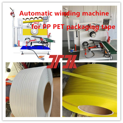 Máquina automática de fijación de alambre de PP PET de cuerda de bobina de la máquina de cuerda de bobina de PP para el control del servomotor