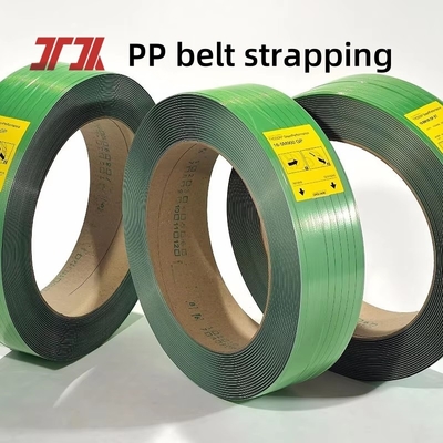 Fortaleza>500KG Largo Impreso Poly Strapping Transparente Verde PET Cinturón de embalaje asequible Cinturón de banda