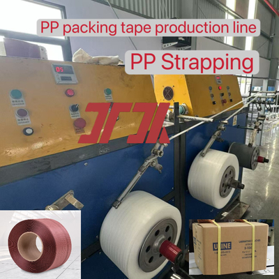 Fábrica personalizada 5-19 mm Línea de producción de correas de plástico de alta velocidad PP Equipo de correas de PP con máquina de envoltura automática