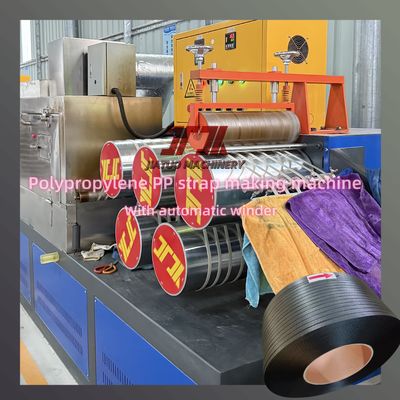 Línea de producción de correa de plástico 5-19mm PP con interruptor Schneider y cambiador de pantalla sin parar