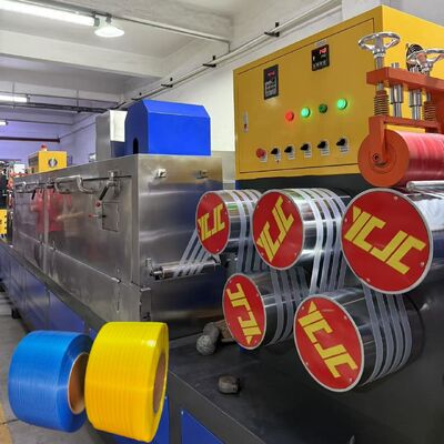 Máquina para fabricar flejes de PP de 260 kg/H para embalaje de cajas con cambiador de filtro continuo