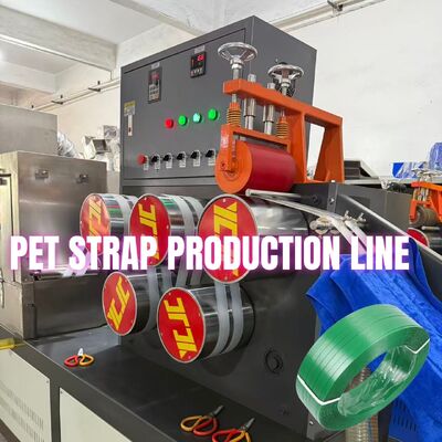 Máquina para fabricar cintas de embalaje de PET de un solo tornillo Línea de producción de extrusión de correas de PET Fabricación de flejes de PET