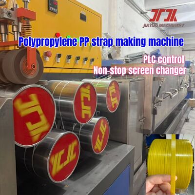 Utiliza material reciclado máquina de fabricación de correa de PP con doble tornillo único totalmente automático