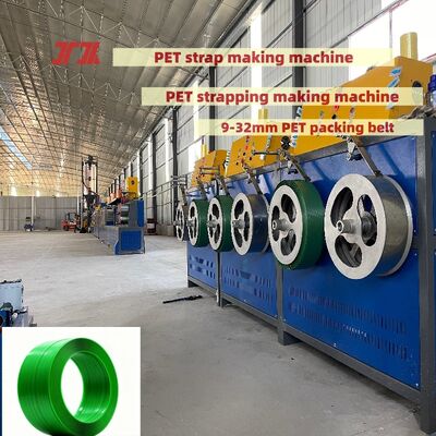 Máquina flejadora de PET Equipo de producción de flejes de PET de alta velocidad de 9 a 16 mm con generalmente 100-600 kg/hpur