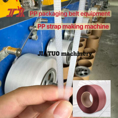 Máquina de fabricación de correas de embalaje de PP controlada por PLC línea de producción de correas de PP con materiales de pp 100% reciclados