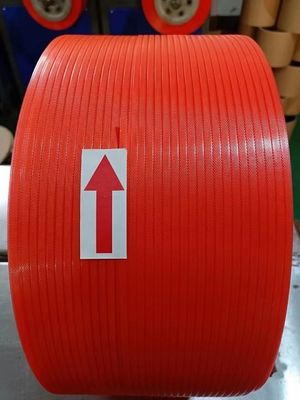 Resistentes que atan con correa del color verde de la banda durable del ANIMAL DOMÉSTICO grabados en relieve alisan para el embalaje