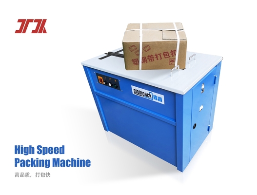 Máquina flejadora semiautomática de cajas de cartón de 15-45 kg con correa de PP