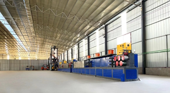 Máquina de extrusión de cinturón de embalaje eléctrico de tornillo único para hacer tiras de PET 90KW Máquina eléctrica para hacer tiras de PET