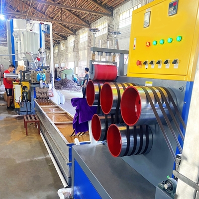 La correa que embala del ANIMAL DOMÉSTICO/graba la maquinaria de extrudado para embalar con la empaquetadora completamente automática reciclada el 100% de las escamas de la botella