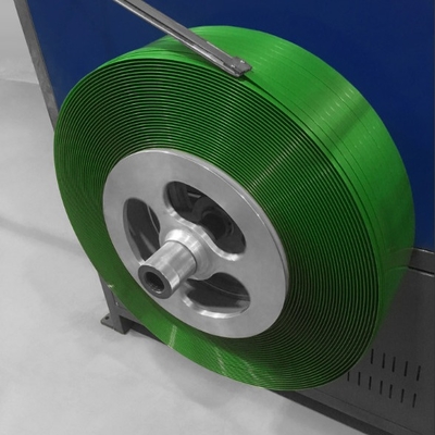 Máquina automática de fabricación de correas de PET de 400 kg / h Extrusora de banda de correas de ancho de 19 mm con control PLC