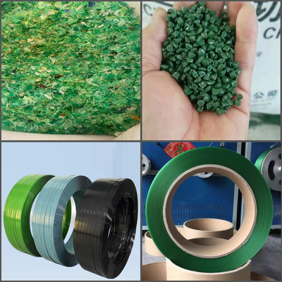 Máquina para fabricar correas de plástico PET con motor Siemens Línea de producción de extrusión de correas PET de 9-32 mm