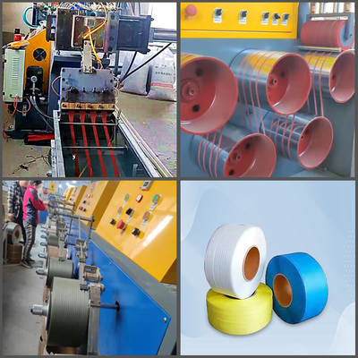 Línea de producción de extrusión de máquina para fabricar correas PET PP de plástico CE ISO