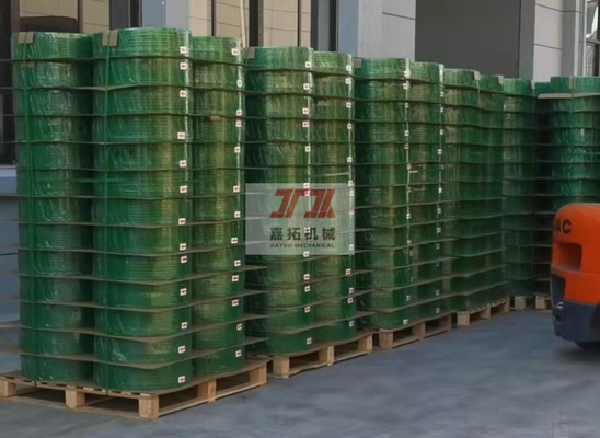 Plataforma grabada en relieve verde del arreglo para requisitos particulares que embala atando con correa la correa plástica de la correa de los PP