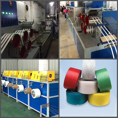 Máquina de fabricación de cinturones de banda de plástico de PP Sandwich Belt Strap Making Machine Línea de producción de cinturones de PP de alta eficiencia