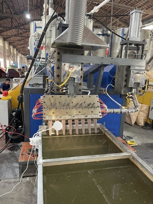 Línea de extrusión de banda de cinta de PP Máquina de fabricación de cinta de plástico con control PLC