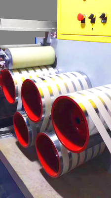 Extrusión de correa PET de alta velocidad de 3 tiras de tornillo único de PET de correa de fabricación de la máquina de ancho / grosor (mm) 9-25/0.6-1.2mm
