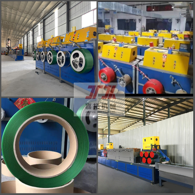 Línea de extrusión de tiras de PET con torre de pre-secado de 5000L y secador rotativo de deshumidificación de panal de miel 0ST-2000