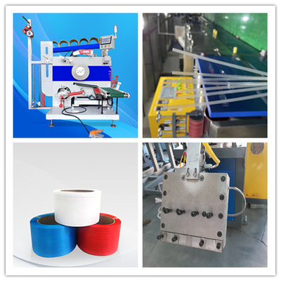 Máquina automática de fabricación de correas de PP para correas de ancho 5-32 mm y grosor 0,5-1,5 mm