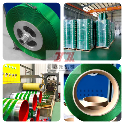 9-32 mm de ancho de PET de banda de cinta de fabricación de la máquina Sistema de control PLC con parada automática