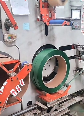 9-32 mm de ancho de PET de banda de cinta de fabricación de la máquina Sistema de control PLC con parada automática
