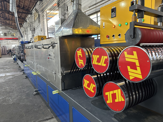 Equipo de fabricación de cintas de cinta de PP Control automático de PLC de cuerda de alta velocidad