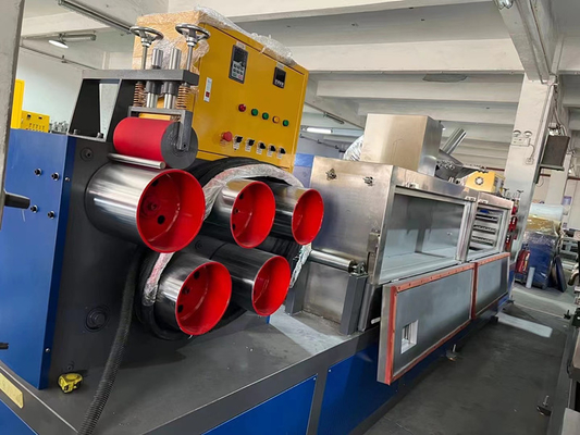 Material de la correa de PET 200-300 kg/h, Equipo de fabricación de cinturones de embalaje de PET con control inteligente PLC de alta velocidad