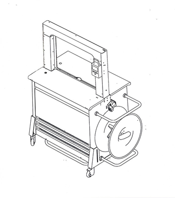 Tecnología alemana Máquina de fijación de cajas Tiempo de enfriamiento ajustable 2 Sec/Stripe Bale Velocidad,Cartón de mesa superior de baler
