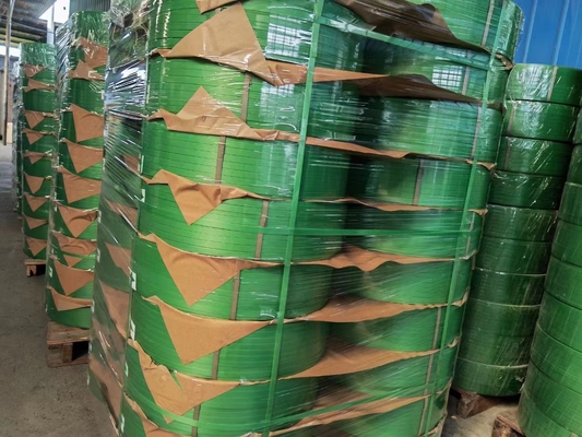 Cinturón de acero de plástico PET, resistencia a la tracción Cinturón de embalaje de PET, resistencia a los rayos UV, unión automática, resistencia a la tracción