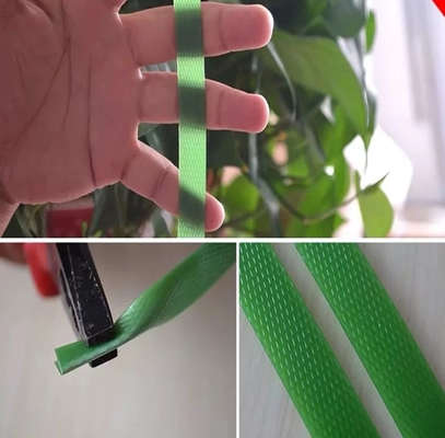 Cinturón de embalaje de plástico PET resistente al frío, cinturón de embalaje de PET súper resistente a la tracción, cinturón de unión verde, modelo: PET-16080