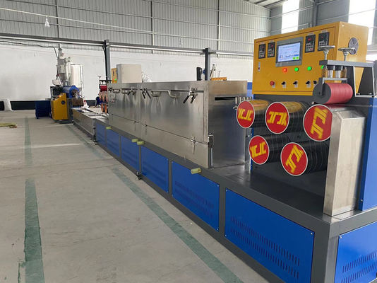 Equipo de cinturón de embalaje de PP, línea de producción de extrusión de cinturón de PP personalizada, motor GUGAO 37KW, línea de producción de cinturón de PP