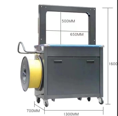 Máquina automática de correas Máquina de correas de escritorio Máquina de correas de cartón Estructura estable para cinta de embalaje de PP