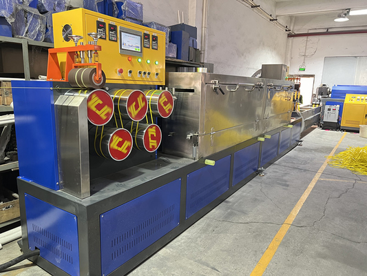 Línea de producción de extrusión de cinturones de PP, equipo de producción de cinturones de embalaje de PP, máquina de fabricación de cinturones de PP, ancho: 5-19 mm