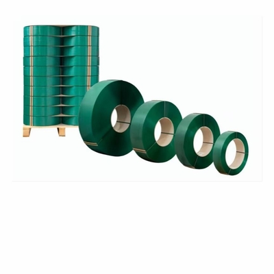 Cinturón de acero de plástico PET, cinturón de embalaje de PET de alta temperatura, resistencia a los rayos UV, grosor:0.6-1.2 mm, 20 kg por rollo