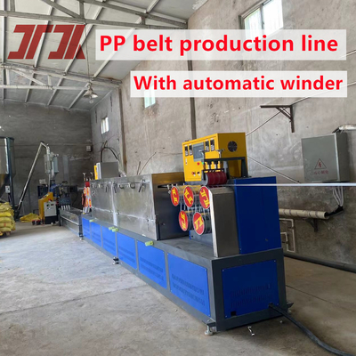 Línea de extrusión de banda de correa eléctrica Schneider PP con girador automático y manual