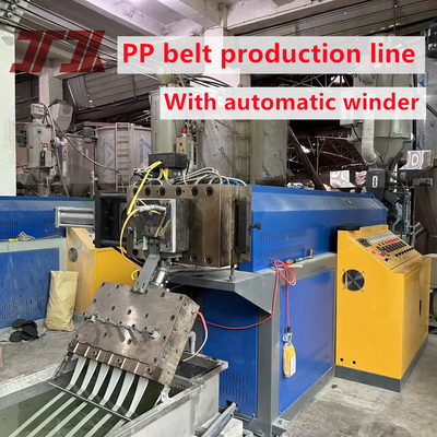 Línea de extrusión de banda de correa eléctrica Schneider PP con girador automático y manual