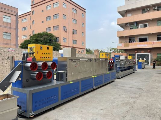 Máquina para fabricar correas de PP de doble tornillo de 5-19 mm con enrollador automático