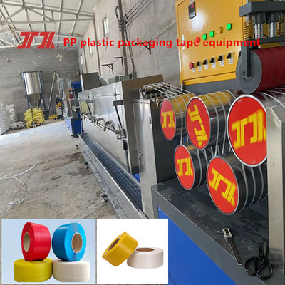 Extrusor de plástico personalizado 5-15mm línea de producción de correas de PP Equipo de PP para sistema de control PLC