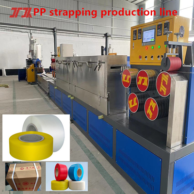 Máquina de fabricación de cinturones de PP, máquina de fabricación de cinturones de PP, puede producir anchura: 5-19mm, grosor: 0.3-1.2mm, fuerte soporte de carga