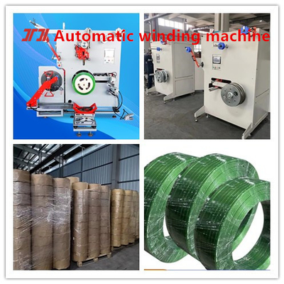 Equipo de producción de cinturones de acero de plástico PET, sistema de control PLC, servo bobinadora 200-600 kg/h