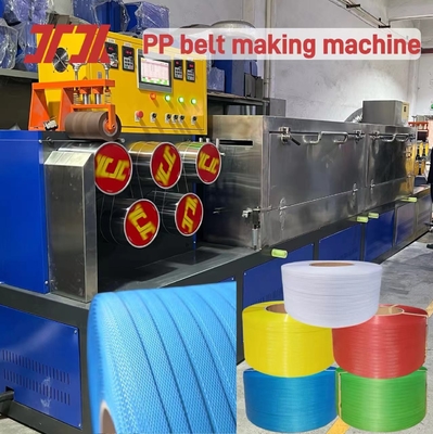 Máquina de extrusión automática de cinta de bobina de PP con sistema de control PLC para toda la línea