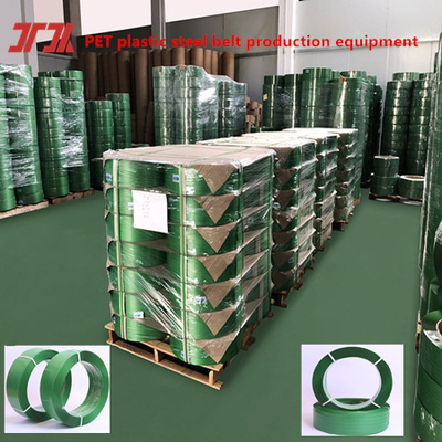 Cintas de embalaje de plástico PET cinta de sujeción PET cinta de acero de plástico PET cinta de sujeción verde, tensión 1500KG