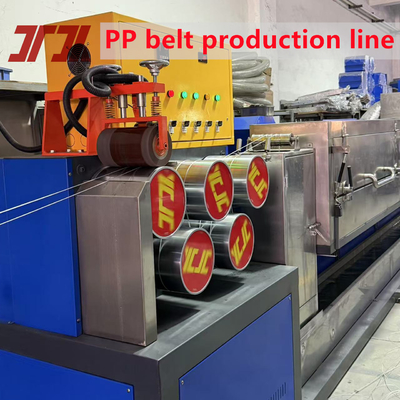 Sistema de control PLC Línea de producción de extrusores de correa de embalaje PP con cambiador sin parar Velocidad de funcionamiento 300 m/min