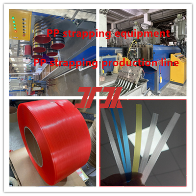 100% de material reciclado PP máquina de cinta de embalaje con sistema de control PLC y doblador automático