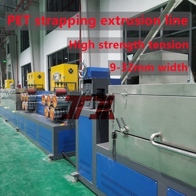 Línea de producción de plástico PET de doble relieve con sistema de control PLC