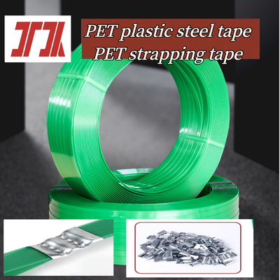 Venta directa de fábrica de cinta de acero de plástico PET PET cinta de acero de plástico PET cinta de embalaje de PET para la correa de productos pesados