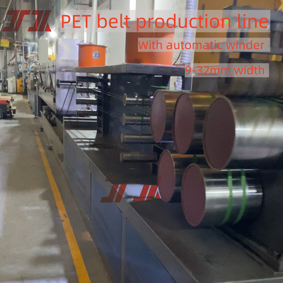 9-32 mm de ancho de la cinta de embalaje de mascotas extrusión de la fabricación de la máquina con la máquina de relieve claro