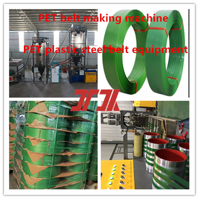 Equipo de correas de plástico PET Línea de producción de correas de acero de plástico PET para la producción de escamas de botella al 100%