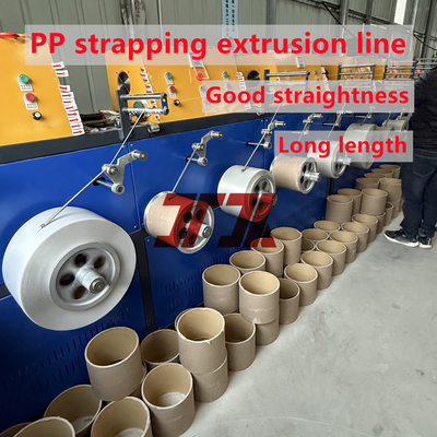 Máquina de extrusión de correa de plástico de PP de tornillo único con sistema de control PLC